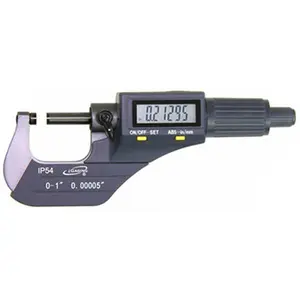 iGaging Double Ball Tips IP54 Electronic Micrometer, 0-1 inches Range, Durable Design, Easy to Read LCD Display, Accurate Reading, Data Output Function – Automotive & Motorcycle Car Repair Diagnostic Tool