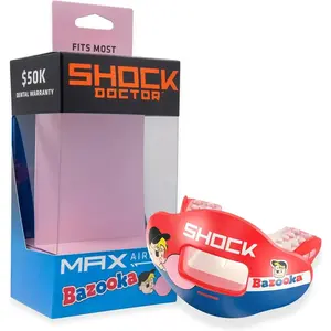 Kool Aid Lip Guard Mouth Guard - Max Air Flow, Full Mouth Protection Compatible with Braces, Lip Guard, Instant Fit Mouthguard for Football, Hockey, Lacrosse