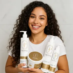 Pierina's Bio Signature Hair Repair System with Biotin Infused Shampoo Conditioner Mask & Leave In Treatment for Damaged Hair Care Hydrate Moisturize