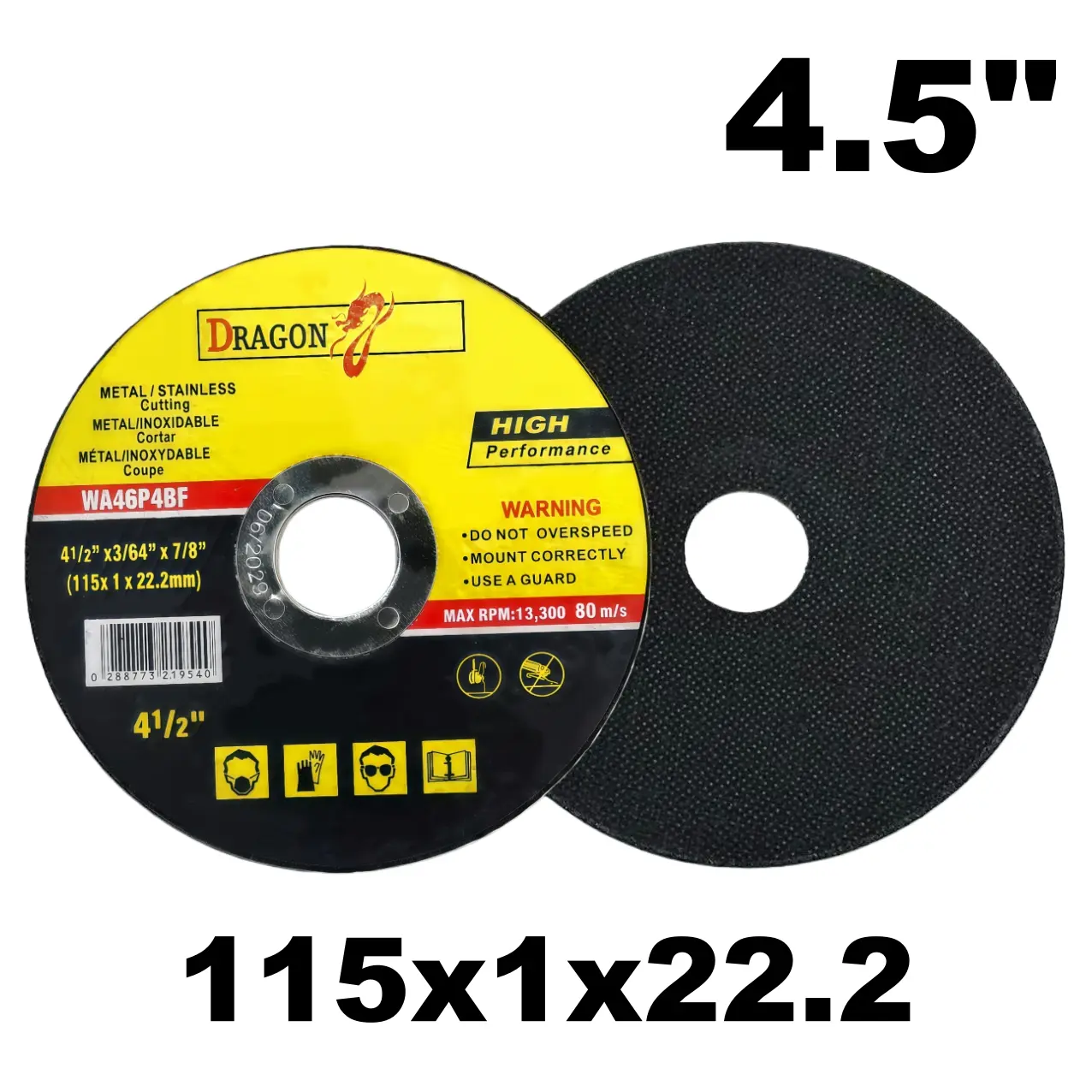 10pcs/50pcs 4.5 Inch Metal Stainless Steel Heavy Duty Grinding Wheels, Dual Mesh Resin Abrasive Discs for Cutting Polishing, Durable Sanding Tools