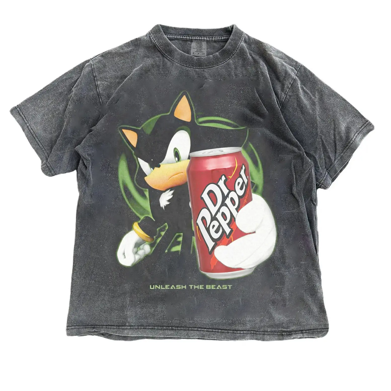 Funny Hedgehog Soda Shirt, Unlesh The Beast T-Shirt, Shadow the Hedgehog Shirt, Sonic Shirt Speedy Cartoon Animal Graphic Tee, Vintage Washed Oversized T-Shirt, Viral TikTok Meme Tee, Unisex Streetwear