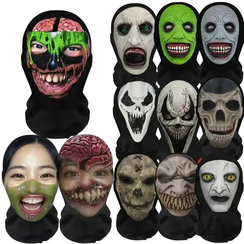 2026 New Creative Lightweight Comfortable Halloween Headpiece, Funny Cosplay Costume Wig Mask Accessory, Prank Prop & Party Decoration (Masks for Halloween)