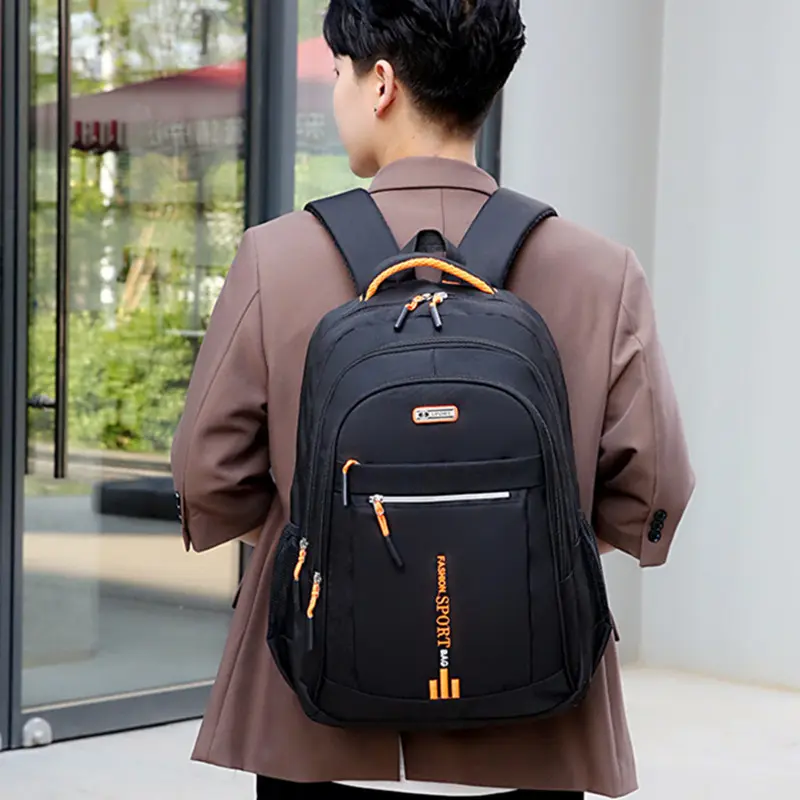 Large Capacity Laptop Backpack with Padded Shoulder Straps - Practical Multi-Pocket Zipper Bookbag with Laptop Compartment, Casual College Bag for School & Work