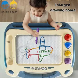 Magnetic Drawing Doodle Board with Marker & Stamps, Reusable Educational Sensory Toy for Kids Toddlers, Fine Motor Skills Travel Writing Board, Preschool Learning Toy, Get Kids Off Screens, Perfect Birthday Christmas Gift for Boys Girls