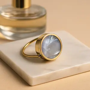 Vintage Hidden Compartment Ring – Multifunction Storage Ring for Lip Balm, Pills, Essential Oils, Lipstick