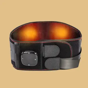 Heating Pad for Back with Auto-Inflatable Massager, Cordless Lower Back Massager with 3 Vibration and 5 Heat, Portable Heated Pads for Back Pain Relief, Gifts for Women Men Family