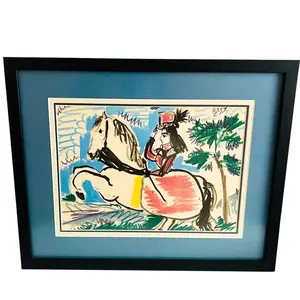 Picasso's Women on a Horse X 1961 Museum Custom Glass  Framed