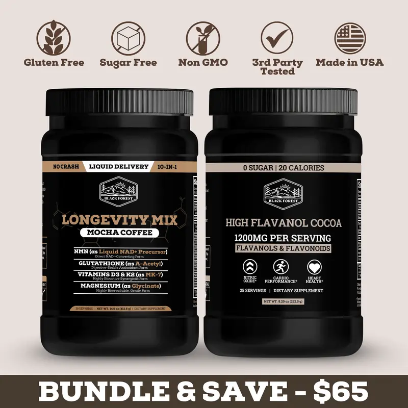 2 Bottles of Longevity Mix Mocha Coffee with NMN, Glutathione, Magnesium Glycinate, TMG, Vitamin D3, C, K2, B12, Cocoa Powder, Instant Coffee | 60 Servings - Gluten - Free Sugar - Free Non GMO - TikTok Shop 2 Bottles of Longevity Mix Mocha Coffee with NMN, Glutathione, Magnesium Glycinate, TMG, Vitamin D3, C, K2, B12, Cocoa Powder, Instant Coffee | 60 Servings - Gluten - Free Sugar - Free Non GMO - TikTok Shop