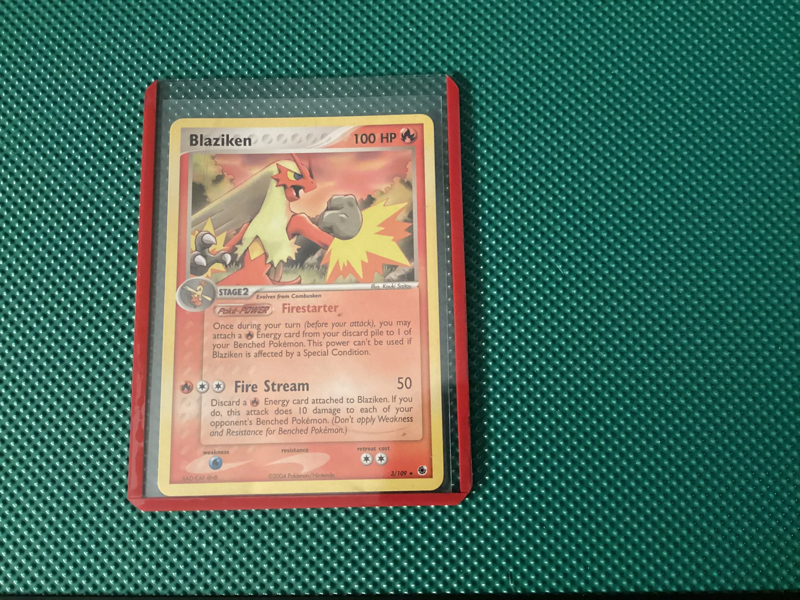 Blaziken 3/109 mint condition