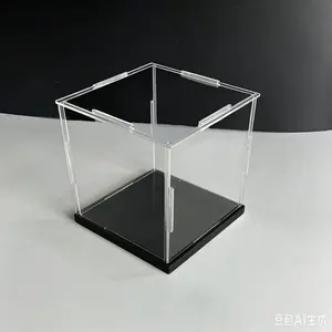 High-Transparency Acrylic Display Case — Building Block Model Storage Cabinet, Dust Cover, Toy & Gift Box 3.94in*3.94in*3.94in