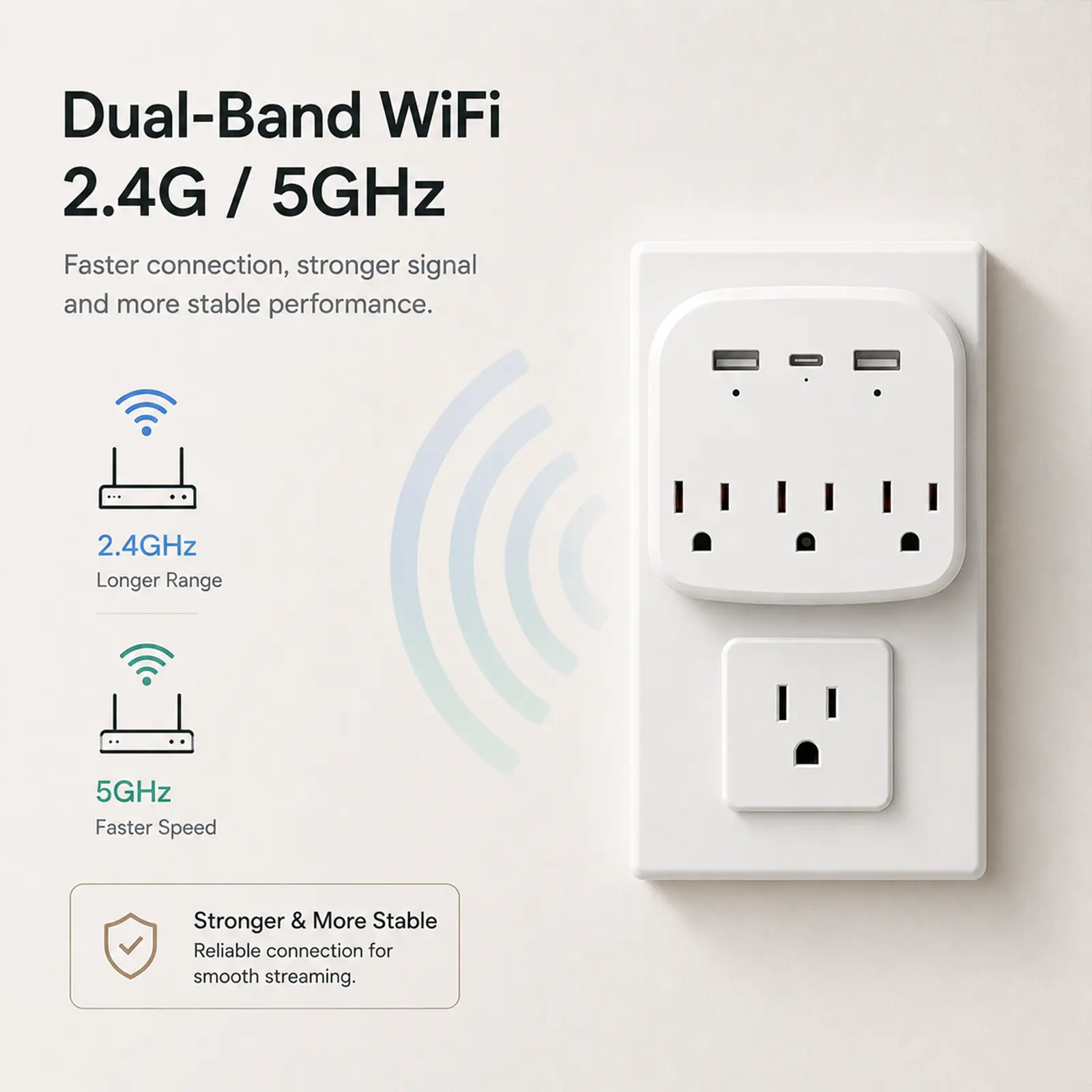 1080P Hidden Camera - Wireless Spy Camera with Motion Detection for Home Security Monitoring - Hidden Nanny Cam Built into Wall Outlet/Extender - Supports Remote View, Plug & Play - Discreet Indoor Camera Perfect for Nursery or Entryway campingessentials
