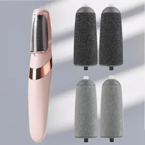 Foot File Kit with Two Replacement Heads, Electric Callus Remover for Heels, Toes, Edges, Full Foot Care, Home Use, Adults