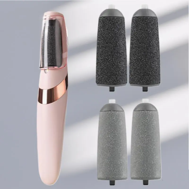 Foot File Kit with Two Replacement Heads, Pedicure Kit, Electric Callus Remover for Heels, Toes, Edges, Full Foot Care, Home Use, Adult Foot Care Products, Foot Rasp