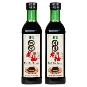 NPG Premium Dark Soy Sauce Set 16.9 FL Oz (Pack of 2) Soy Dipping Sauces for Fish, Dumpling, Noodles and Marinade Meat, Vegan Non-GMO No Preservatives