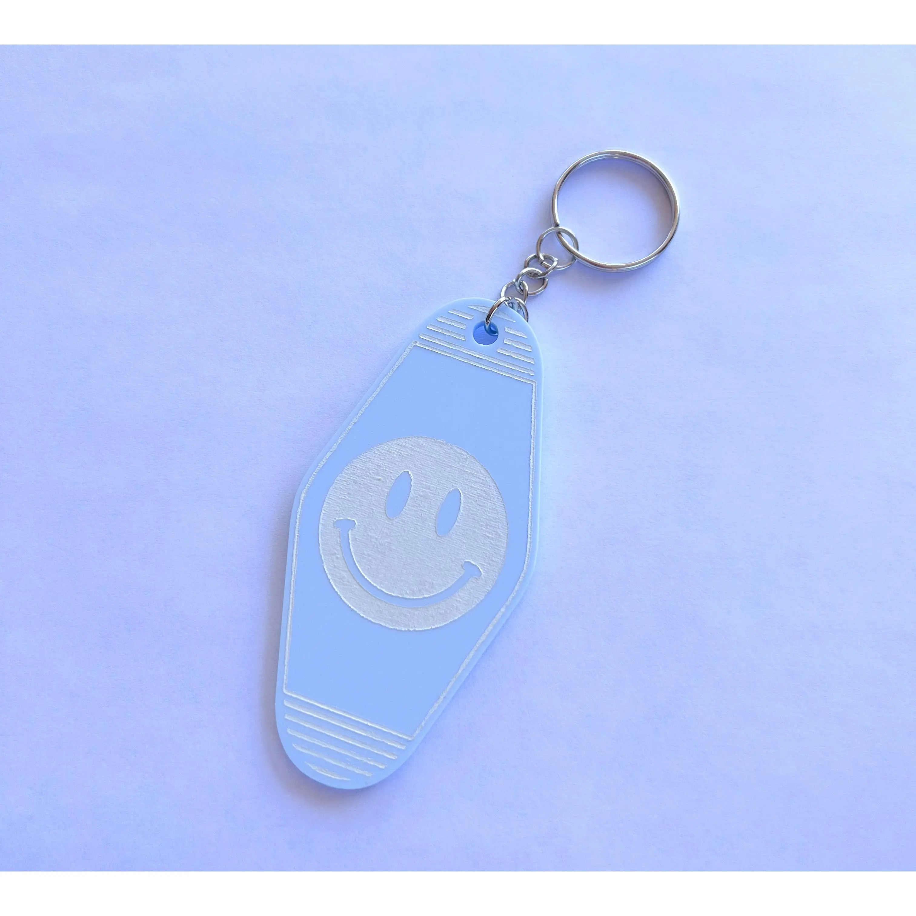 Smiley Motel Key Inspired Keychain