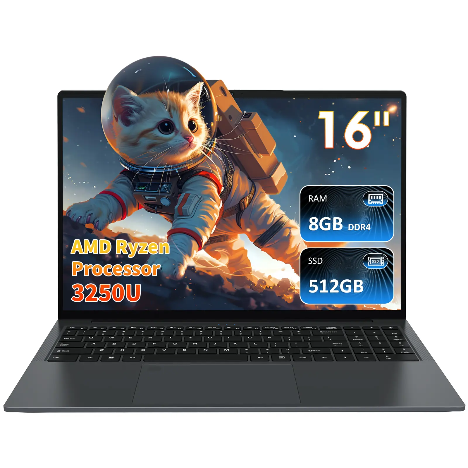 Auusda Laptop 16 Inch AMD Ryzen 3 3250U Processor Up to 3.5GHz, 8GB DDR4 RAM 256GB SSD, 16 Inch Full HD Display, USBx3, HDMI, Micro SD Card Slot office gadgets hp  victus  15  gaming  laptop midnight  macbook school  laptop xps 15