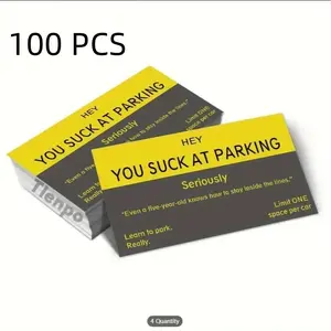 Funny Parking Card Sticker Kit, Waterproof Car Parking Card Sticker, Universal Car Exterior Decoration Accessories, Car Stickers, Car Decals, Vehicle Decoration, Decal For Cars