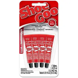 Shoe Goo 5510110 Mini Adhesive 4 Pack 0.18 fl. oz Clear