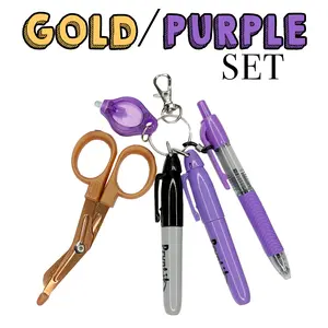 Gold Set 4" Badge Accessories
