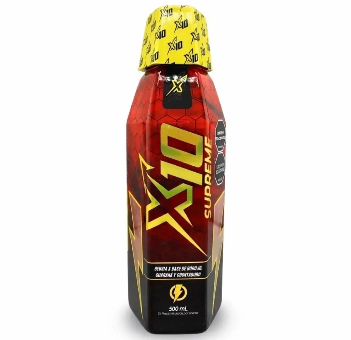 X10 SUPREME-Energy Drink 500 Ml | Borojo, Gurana & Chotaduro | Energy & Focus Boost