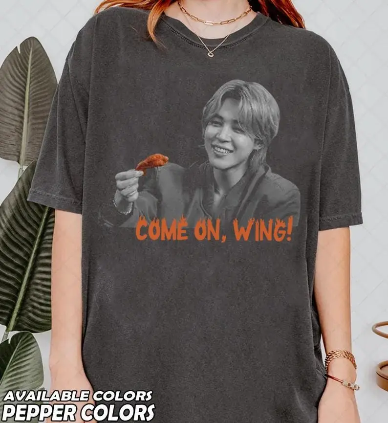 Comfort Colors Come on Wing Jimin Shirt, T-Shirt, Sweatshirt, Vintage Jimin Cult Army Fan Graphic Hoodie