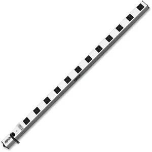 Tripp Lite TRPPS3612 12-Outlet Sturdy All-Metal Housing Power Strip, 15 A Indoor Networking Accessory with Transparent Cord & Included Cover for Audio & Video Accessories