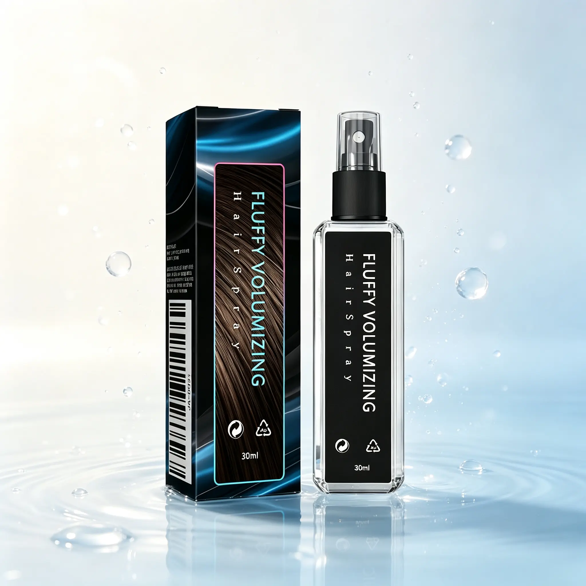 Fluffy Volumizing Hair Spray 30ml – Lightweight Volume Boost for Fine Hair, Adds Body & Bounce