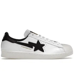 adidas Men's Superstar 80s Bape White Black, from StockX