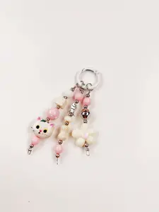 Unique Pet Bead Charm, Cat Dog Shape Key Bag Accessory, Perfect Gift for Bags and Backpacks, Casual All-Season Style, Keychain Bag Charm