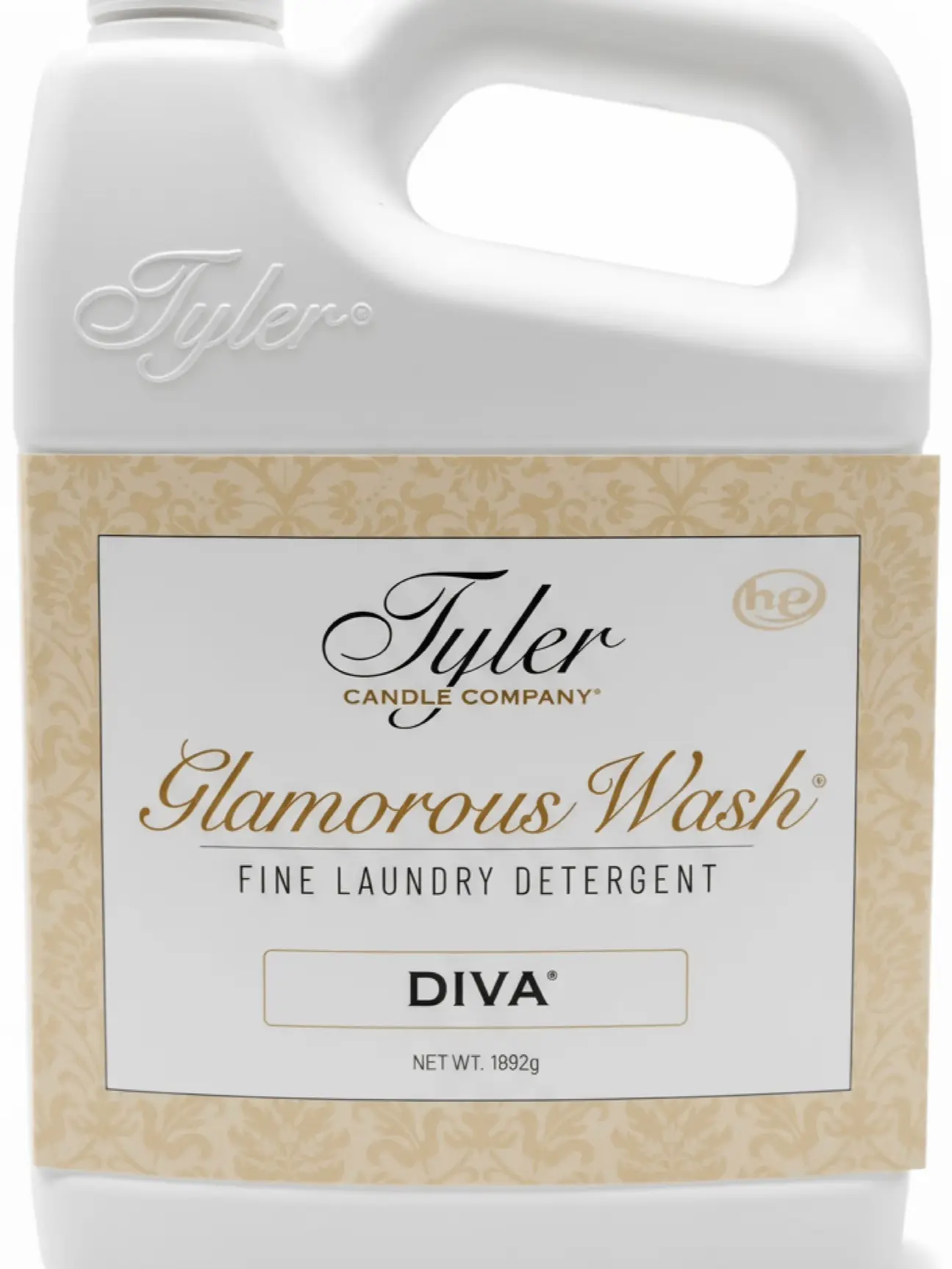 Tyler Candle Company Diva Fragrance Premium Laundry Wash - Cruelty-Free Laundry Detergent with Amber, Chocolate, Floral, Fruit Fresh Scents (1892g/64oz)