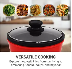 Elite Cuisine 8.5" Glass Lid Skillet for Small Meals