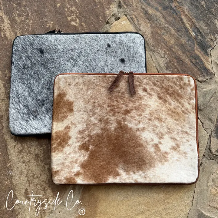 Cowhide Laptop Sleeve, Computer Bag