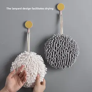 2pcs household hand towel with strong water absorption, reusable, quick drying, anti-bacterial, no shedding hair, hanging delicate handkerchief