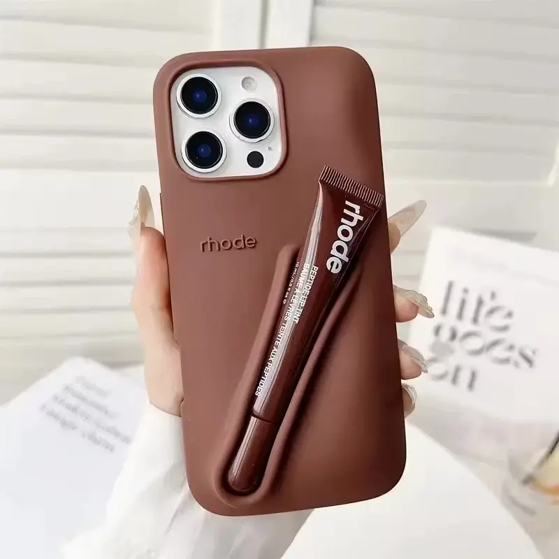 新品　rhode iphone case gray 12pro max リップ付 Rhode Phone Case Gray with Lipgloss | iPhone Case | RHODE COVER