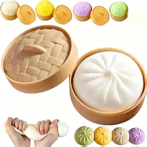 4-Piece Dumpling Squishy Party Favors, Soft Stretchy Stress Relievers - Home & Office Stress Relief, Creative Gift for Adults & Kids (Home & Festive Supplies) graduation