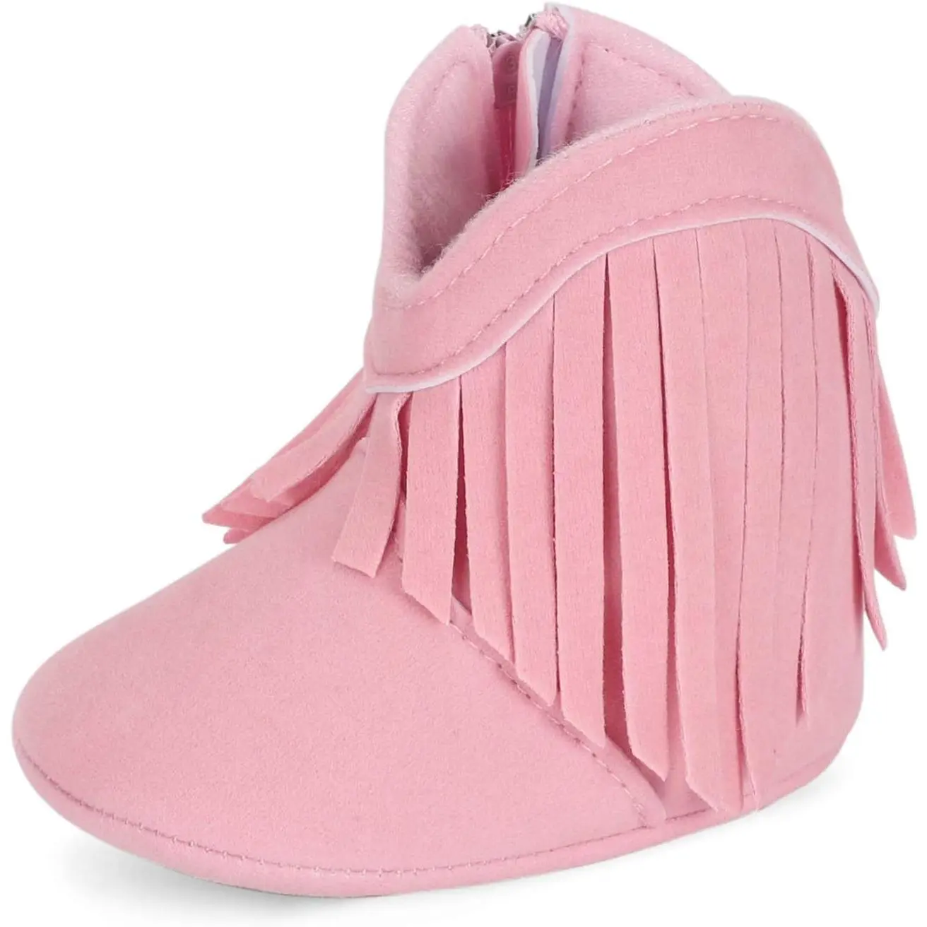 L-SOK006 Baby Girls' Cowboy Tassel Boots, Kids Shoes