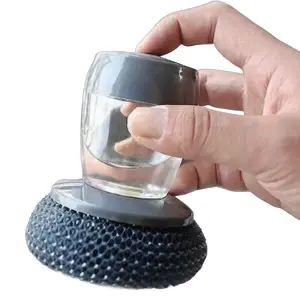 Upgrade Your Kitchen Cleaning! Ergonomic Dual-Mode Scrub Brush with Stainless Steel Scourer & Non-Slip PP Handle. Effortlessly Remove Grease, Protects Cookware Coatings. Must-Have Cleaning Tool for Stove, Countertop, Pots.