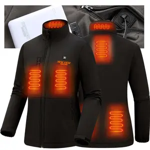 NEW VIEW Women Heated Jacket with 10000mAh Battery Pack,Electric Heated Coat Rechargeable for Winter Outdoors,Hunting,Fishing