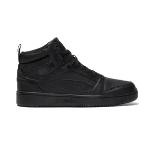 PUMA Mens Rebound V6 Mid Lace Up Sneakers Shoes Casual - Black