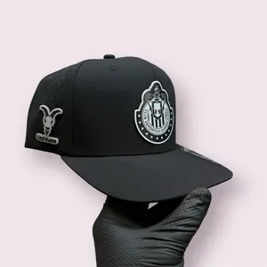 Chivas De Guadalajara Unisex Red Undervisor Trucker Snapback Hat - Black Grey Soccer Graphic Logo, Polyester Adjustable, Casual Trendy, Pattern Logo, Soccer Graphic, Casual Sports Accessory, Casual Trendy Hat, Pattern Logo Hats