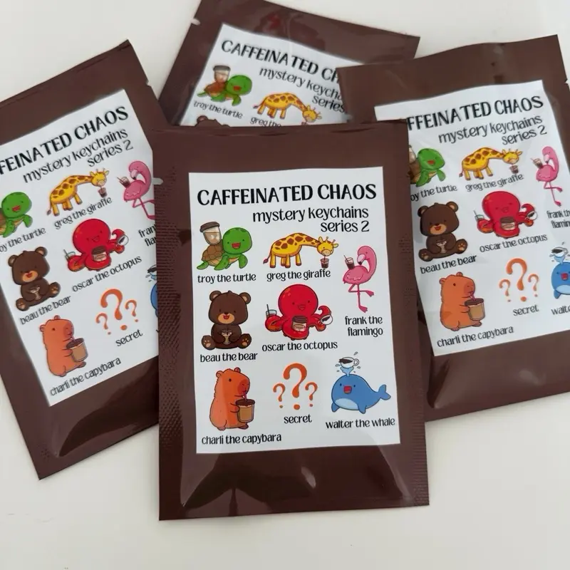 Caffeinated Chaos Mystery Keychains Series 2
