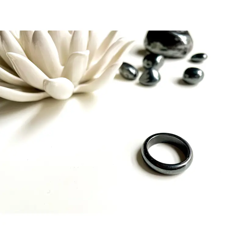 Hematite Ring || 6mm