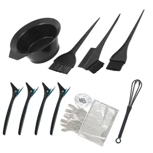 12 Pcs Hair Dye Coloring Brush Comb Set Mixing Bowl Salon Tint Tool Kit