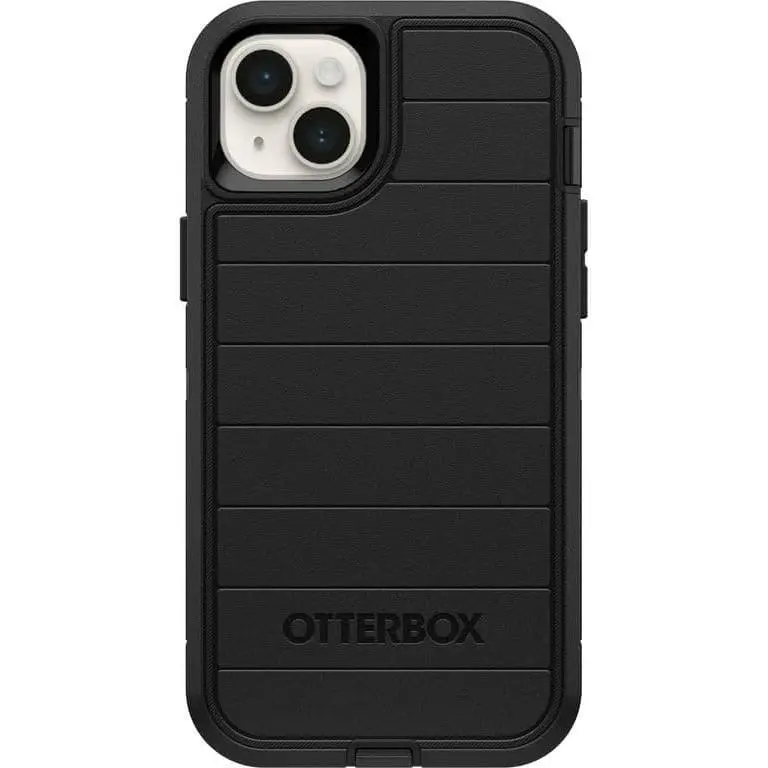 OtterBox Defender Series Screenless Edition Protective Casing Cover for iPhone 14 Plus (Only) - Case Only, Microbial Defense Protection, Non-Retail Packaging, Black, Contemporary Art Photorealism Design - Mobile Phone Accessory