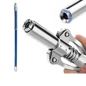 Double Handles Grease Nozzle & 30cm Hose Set, Manual Grease Injector, Grease Injector Tool for Car Parts, Car Repair Tool
