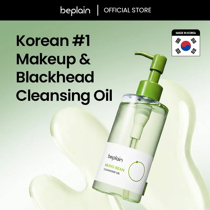 Mung Bean Cleansing Oil 200ml - Lightweight Hydrating Makeup Remover for All Skin Types & Sensitive Skin - Blackhead Removal