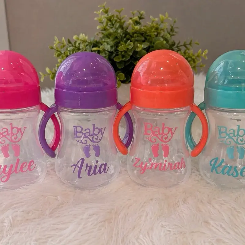 Custom Bottle - Personalized Baby Bottles with Names and Colors for Infants