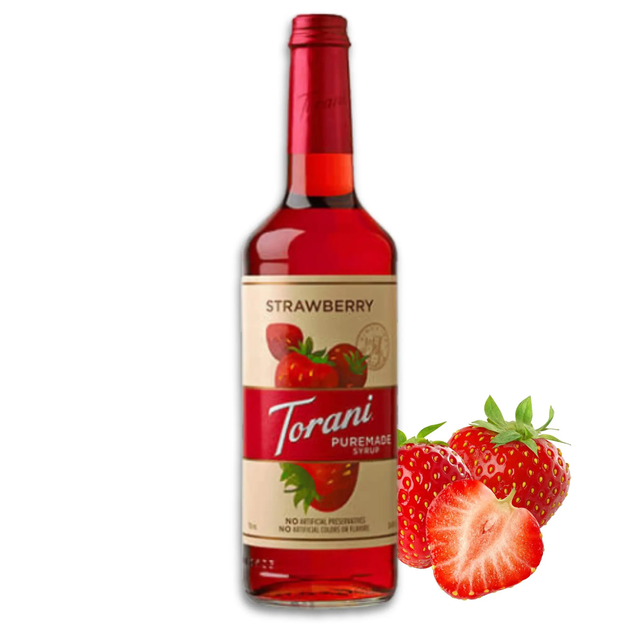 Torani Puremade Strawberry Syrup, 25.4 Fl. Oz, 750 mL
