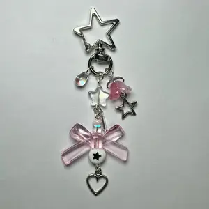 Bow pink Keychain Bow pink Keychain