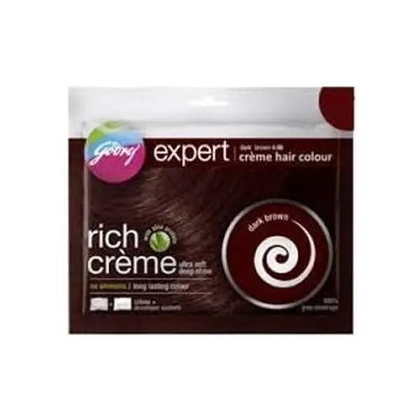 USED Book - Godrej Expert rich Creme Hair Colour Dark Brown (Pack of 5)